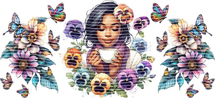 16oz Sunflower Girl-SU-119